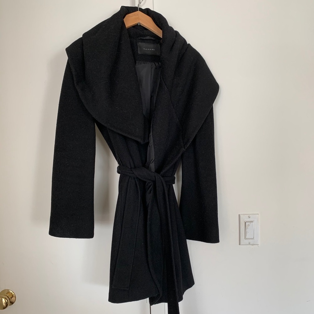 Tahari Wool Wrap Coat